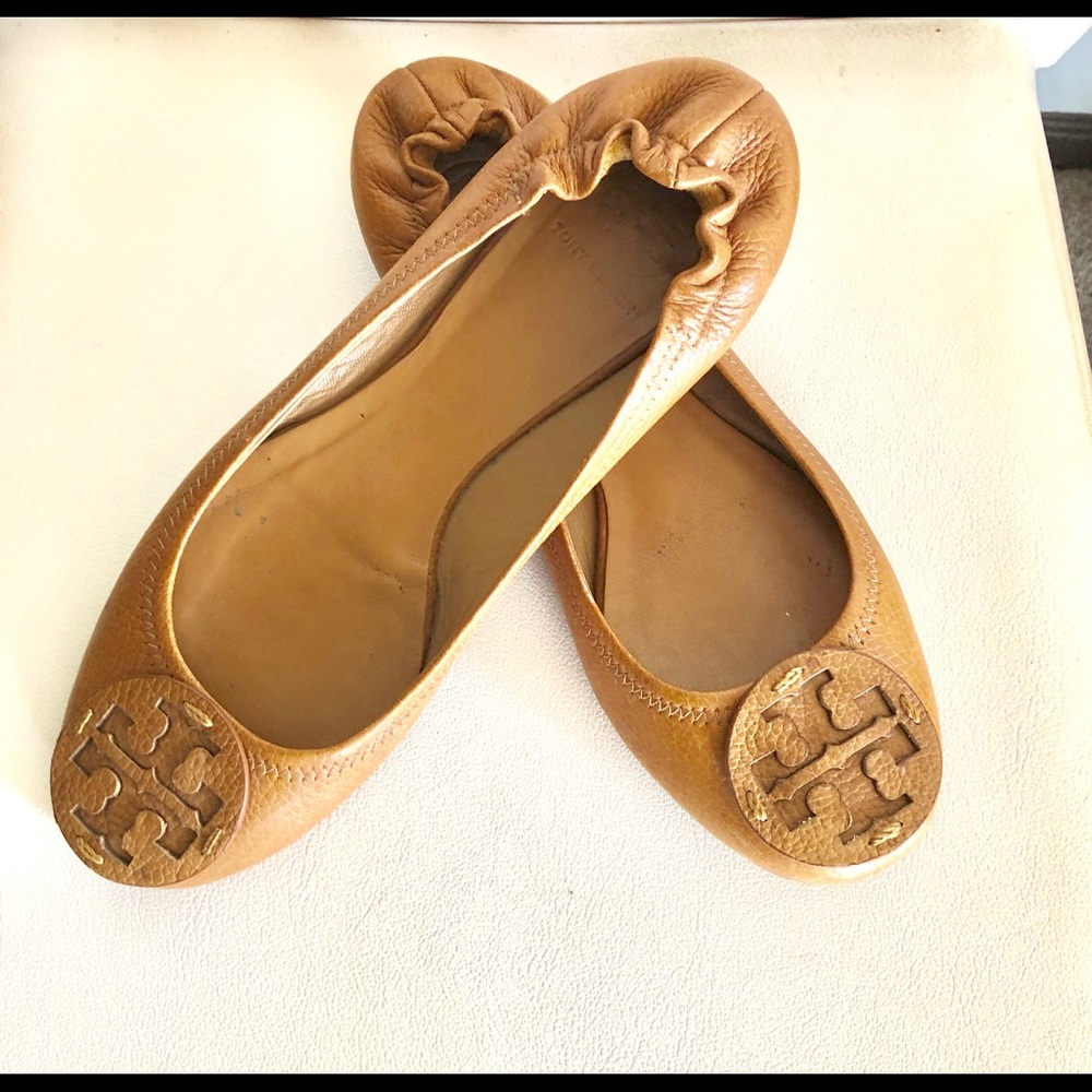 Tory Burch Ballet  classic logo slippers. Size 9